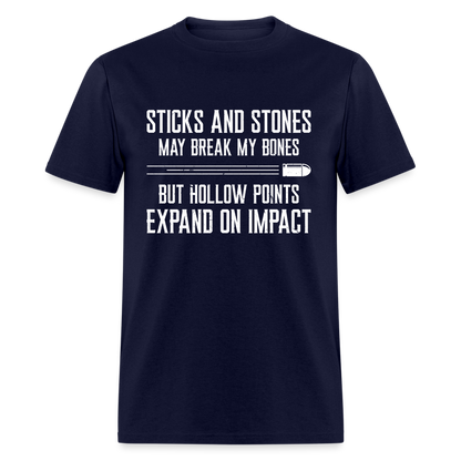 Stick and Stones T-Shirt - navy