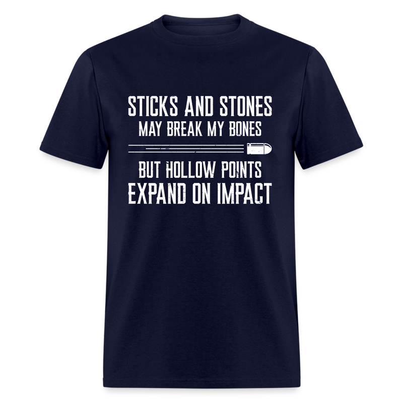 Stick and Stones T-Shirt - navy