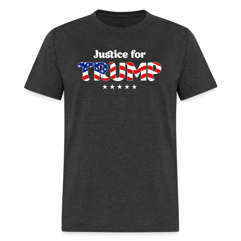 Justice For Trump T-Shirt - heather black