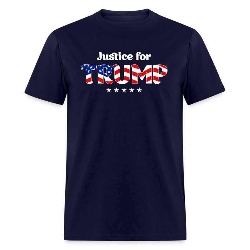 Justice For Trump T-Shirt - navy
