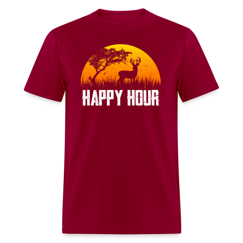 Happy Hour T-Shirt - dark red