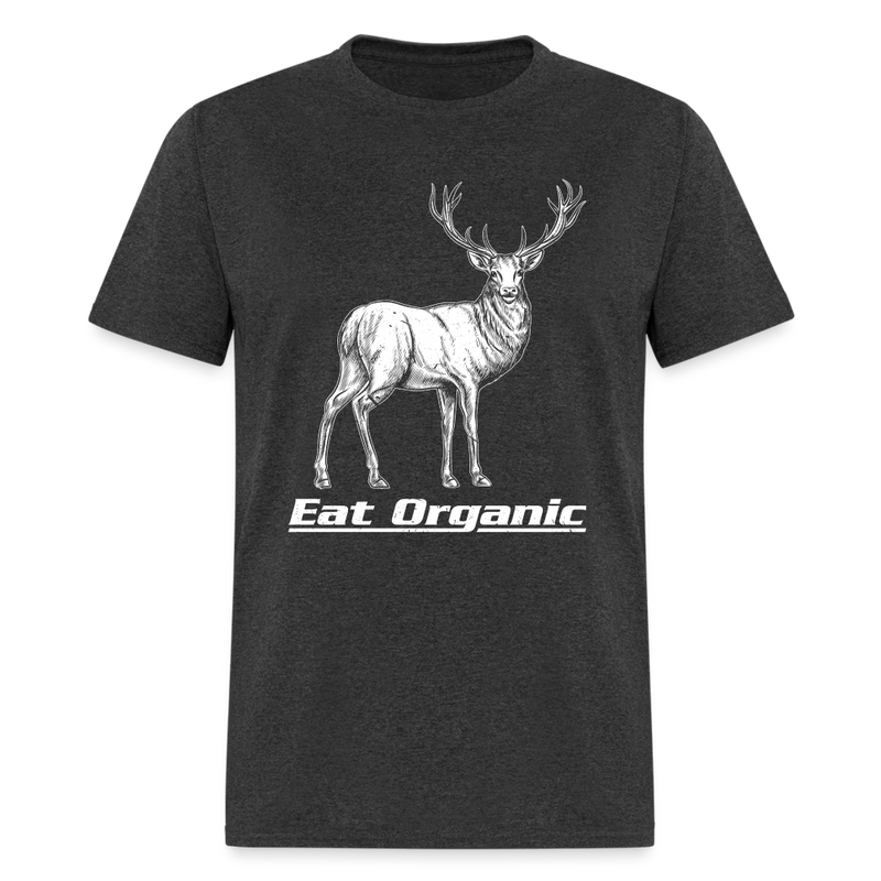 Eat Organic T-Shirt - heather black