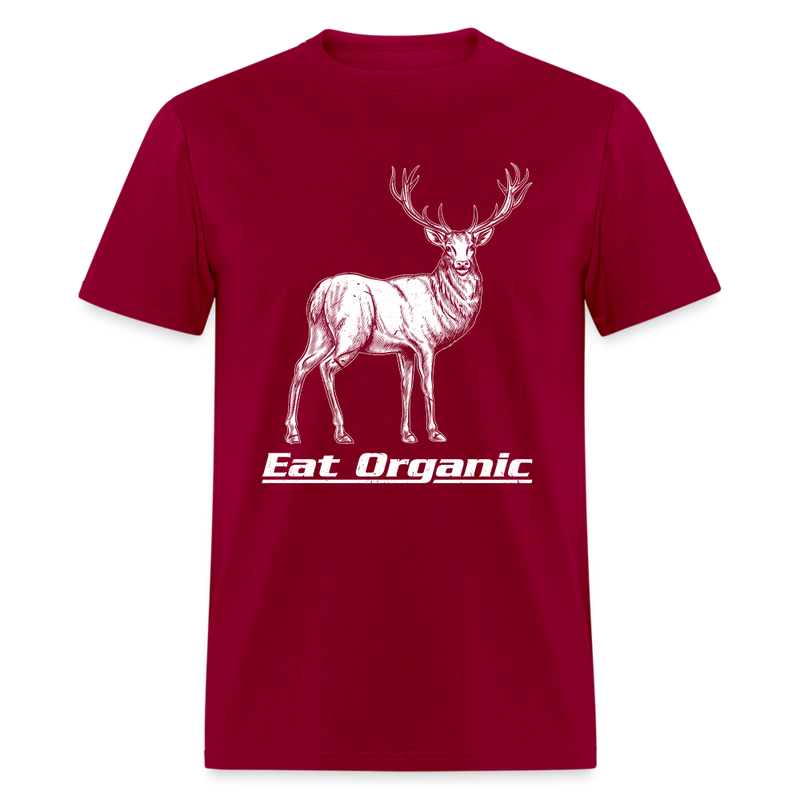 Eat Organic T-Shirt - dark red