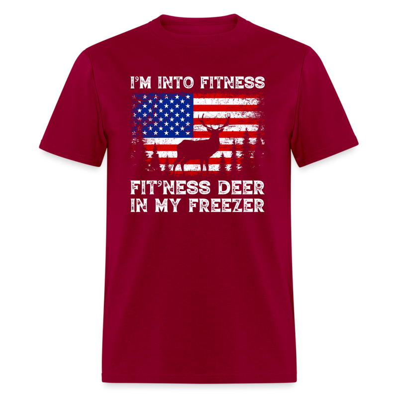 I'm Into Fitness T-Shirt - dark red