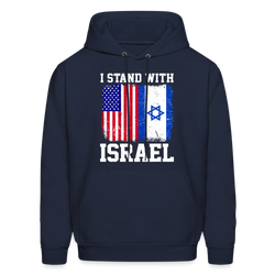 I Stand With Israel Hoodie - navy