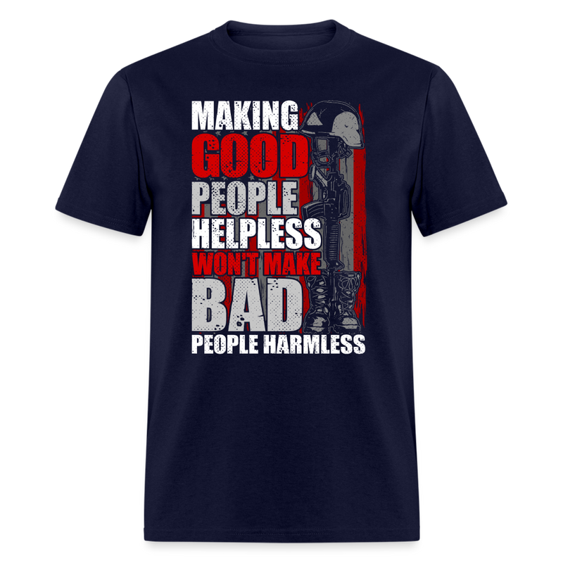 Making Good People Helpless T-Shirt - navy