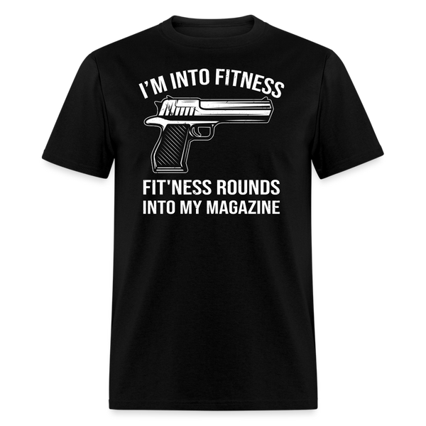 Fit'ness Rounds Into My Magazine T-Shirt - black