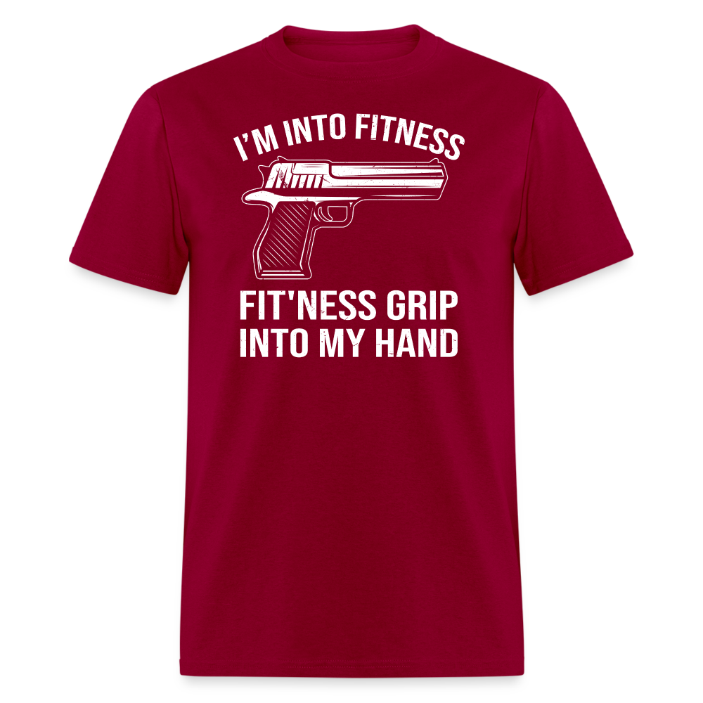 Fit'ness Grip Into My Hand T-Shirt - dark red