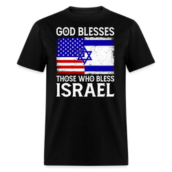 God Blesses Those Wo Bless Israel T-Shirt - black