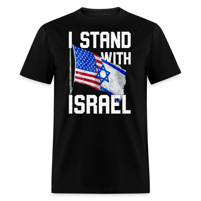 I Stand With Israel T-Shirt - black