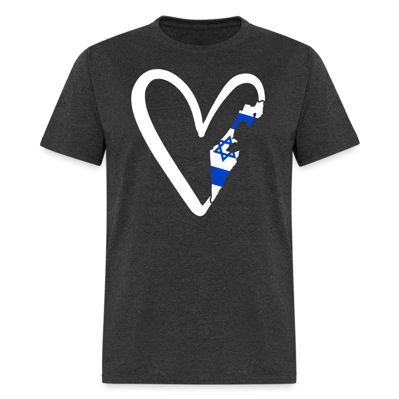 Love For Israel T-Shirt - heather black