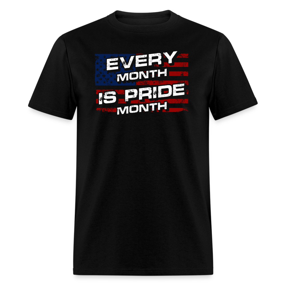 Every Month Is Pride T-Shirt - black