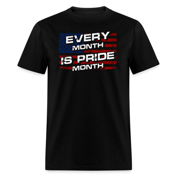 Every Month Is Pride T-Shirt - black