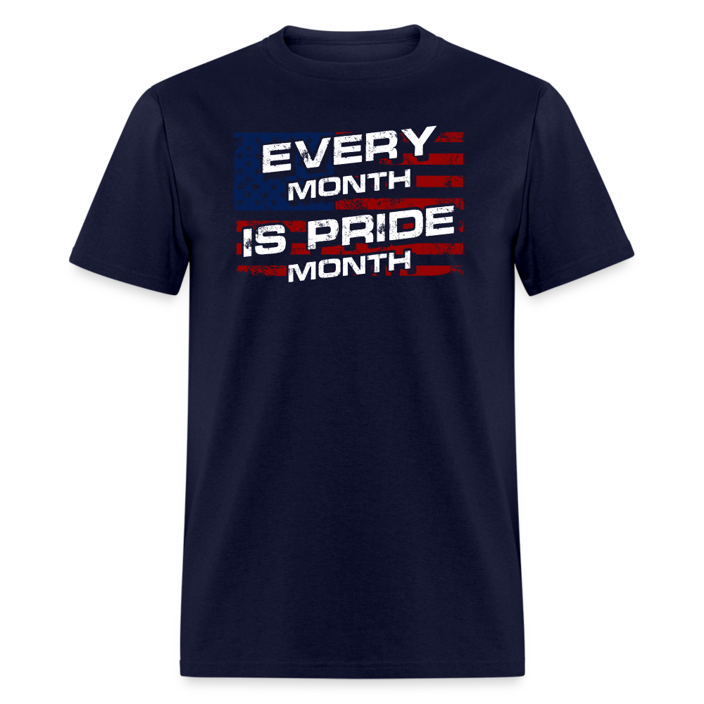 Every Month Is Pride T-Shirt - navy