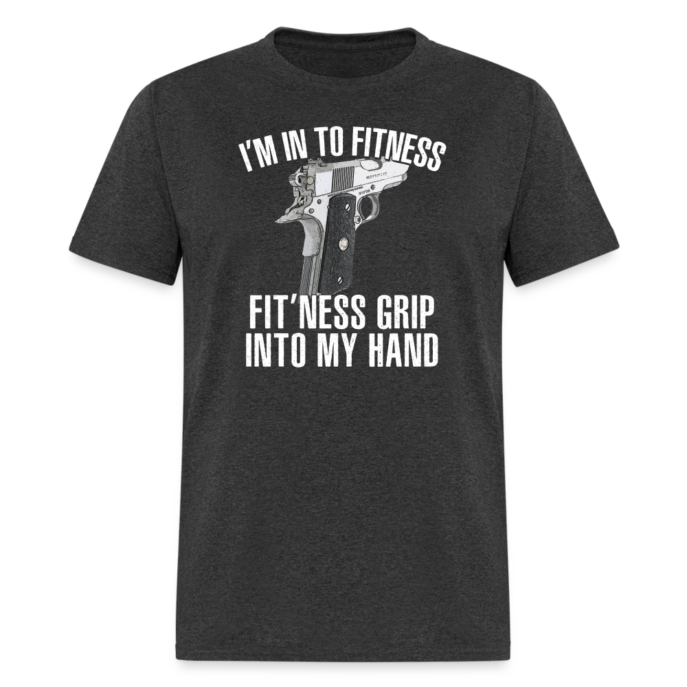 Fitness Grip T-Shirt - heather black