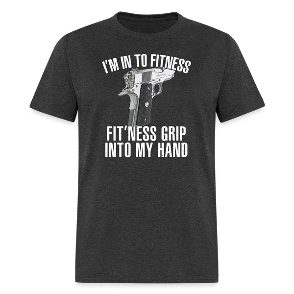 Fitness Grip T-Shirt - heather black