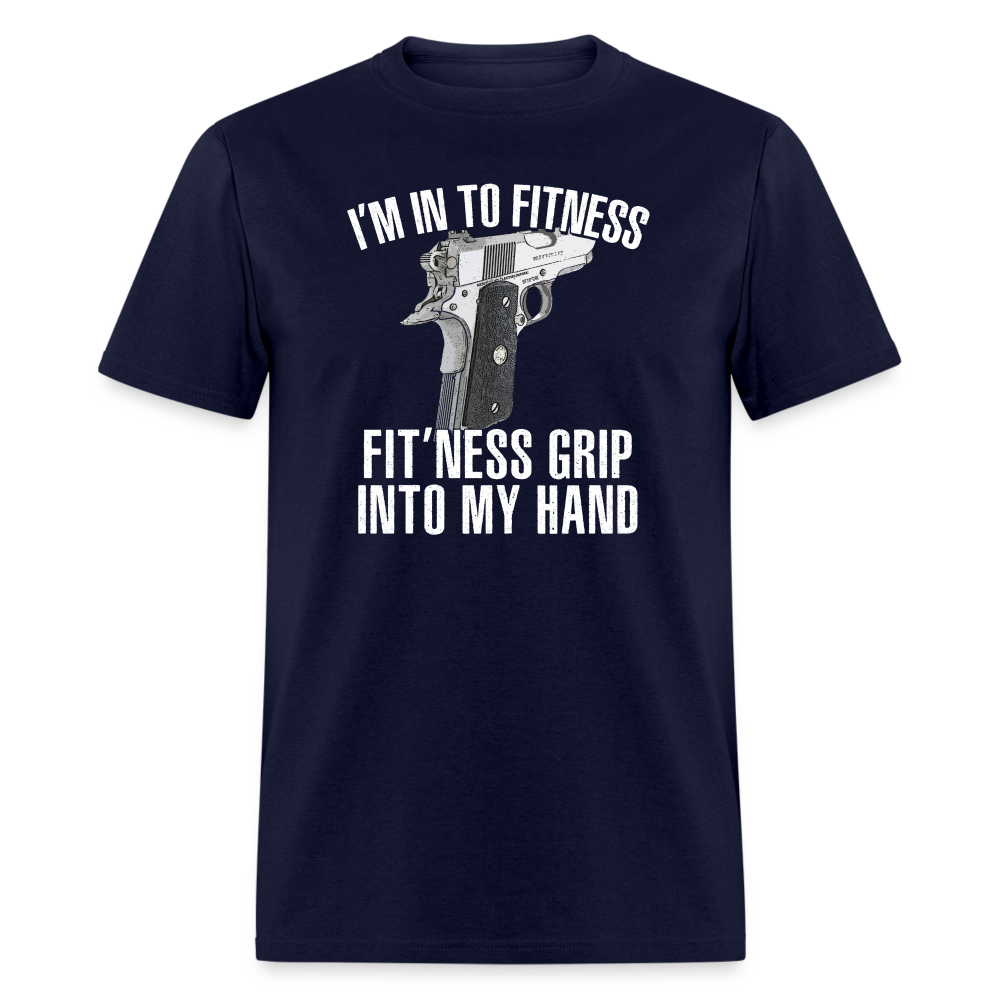 Fitness Grip T-Shirt - navy