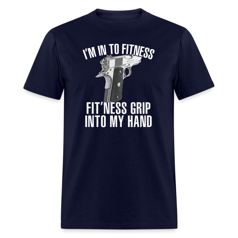 Fitness Grip T-Shirt - navy