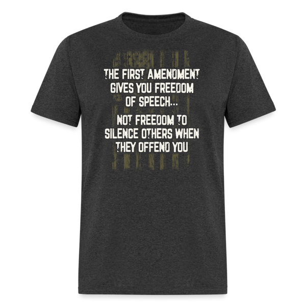 First Amend T-Shirt - heather black