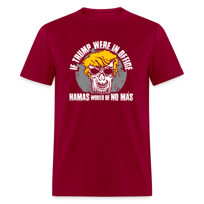 Hamas No Mas T-Shirt - dark red