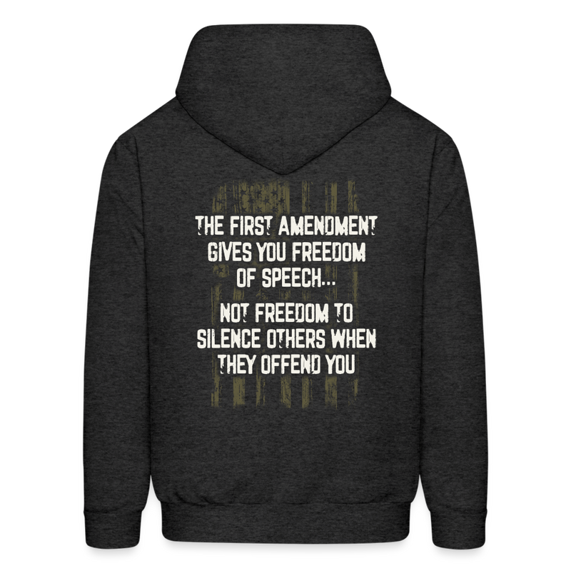 First Amend Hoodie - charcoal grey