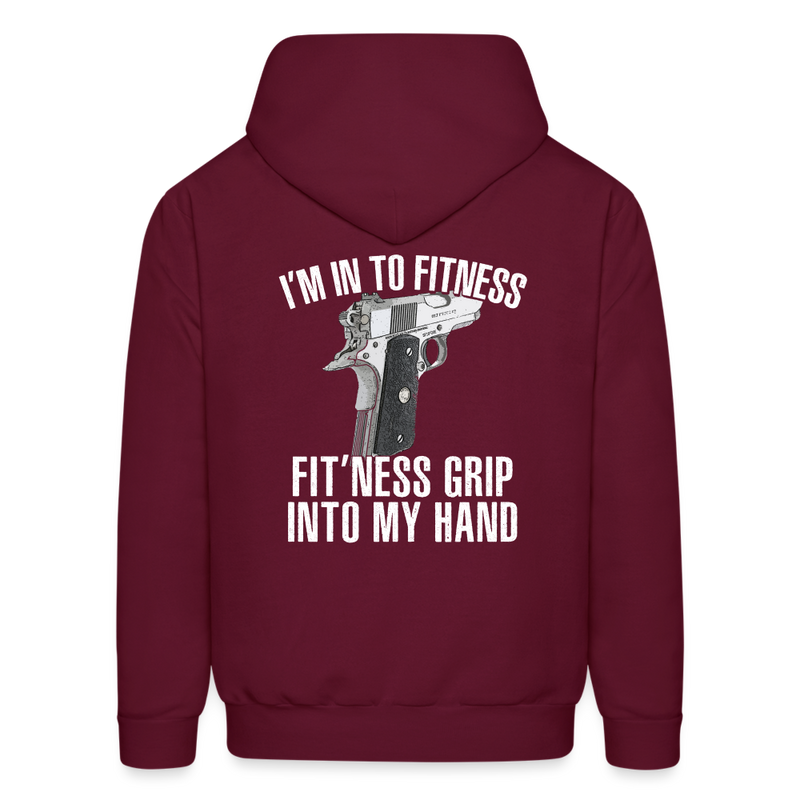 Fitness Grip Hoodie - burgundy