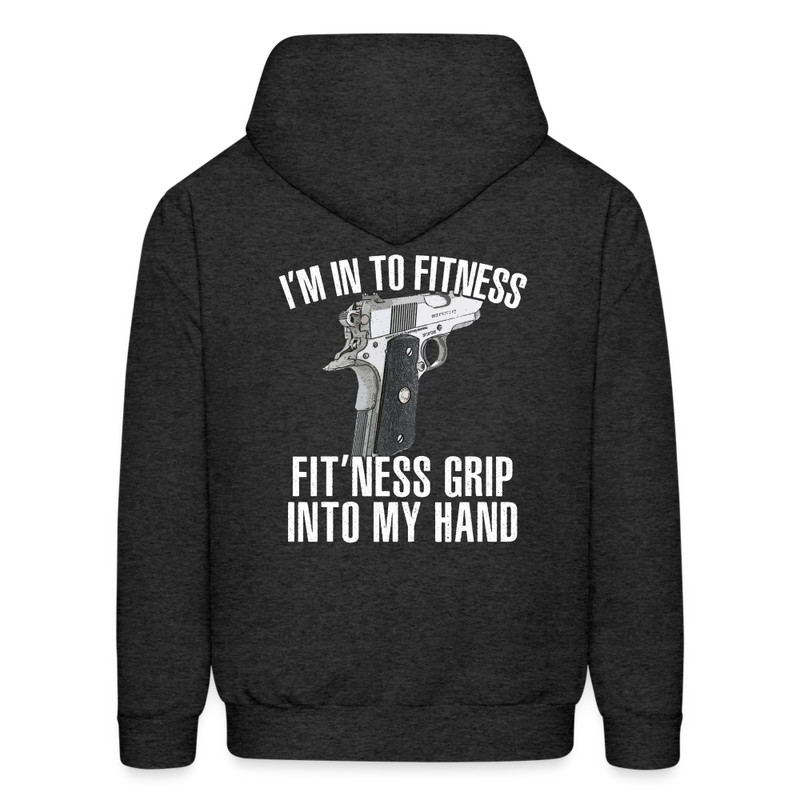 Fitness Grip Hoodie - charcoal grey
