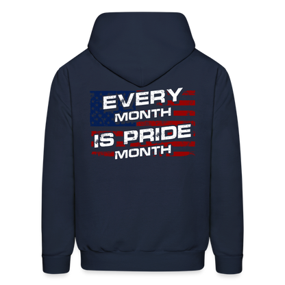 Every Month Is Pride Hoodie - navy
