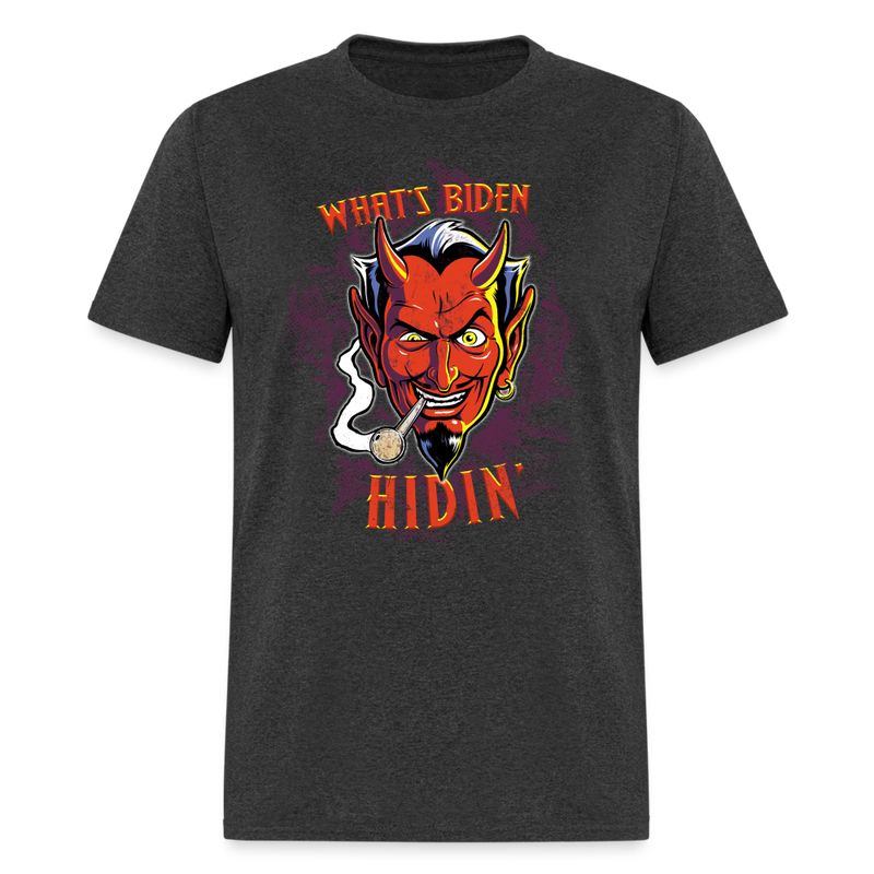 What's Biden Hidin T Shirt - heather black