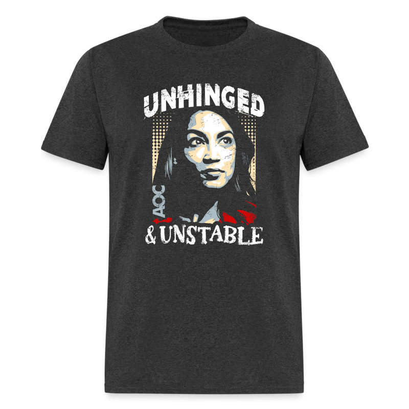 Unhinged & Unstable AOC T Shirt - heather black