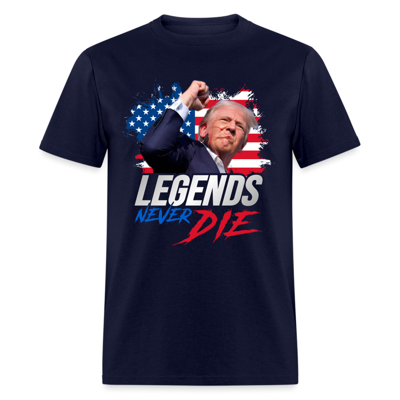 Legends Never Die T Shirt - navy