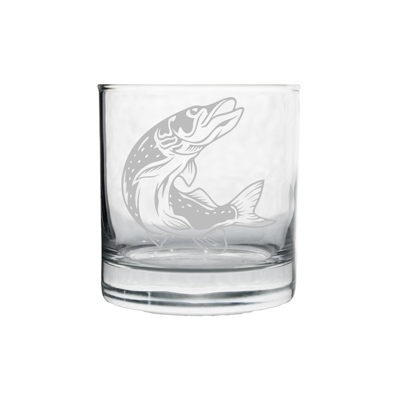 Muskellunge Whiskey Glass