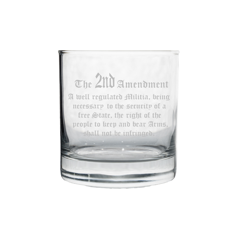 2nd Amendment Whiskey Glass