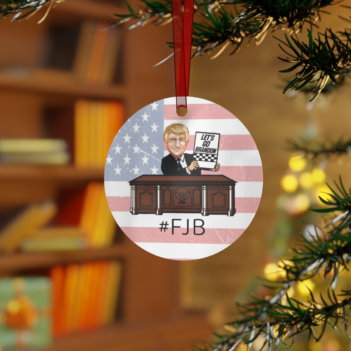 FJB Trump Christmas Ornament