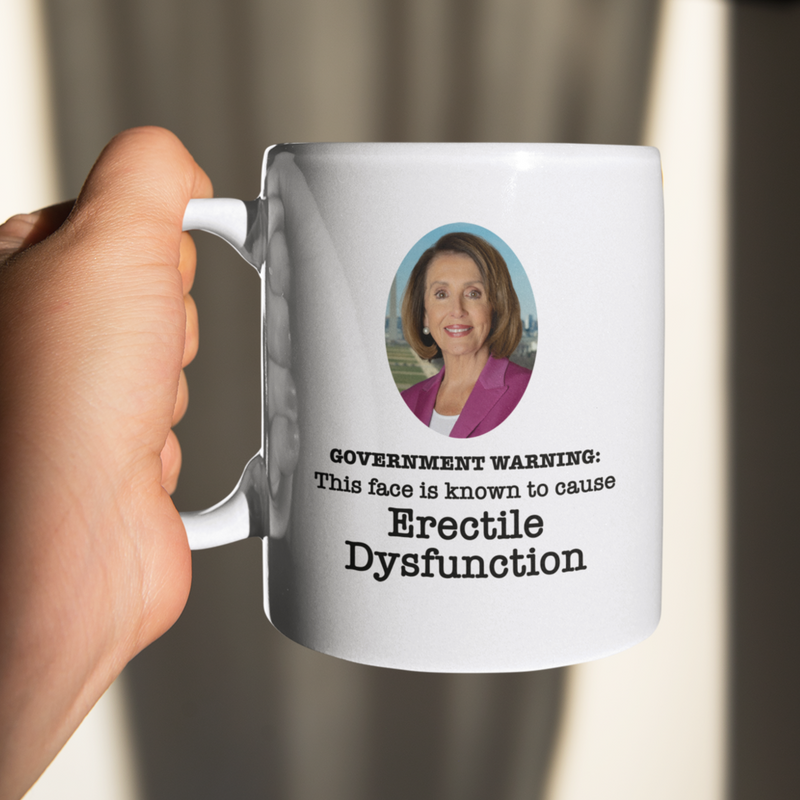 Government Warning Nancy Pelosi Mug