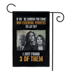 Non-essential Workers Yard Flag