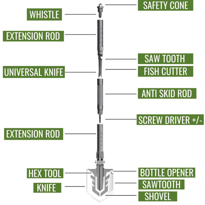 LegionShovel™ - 18 in 1 Shovel Tool