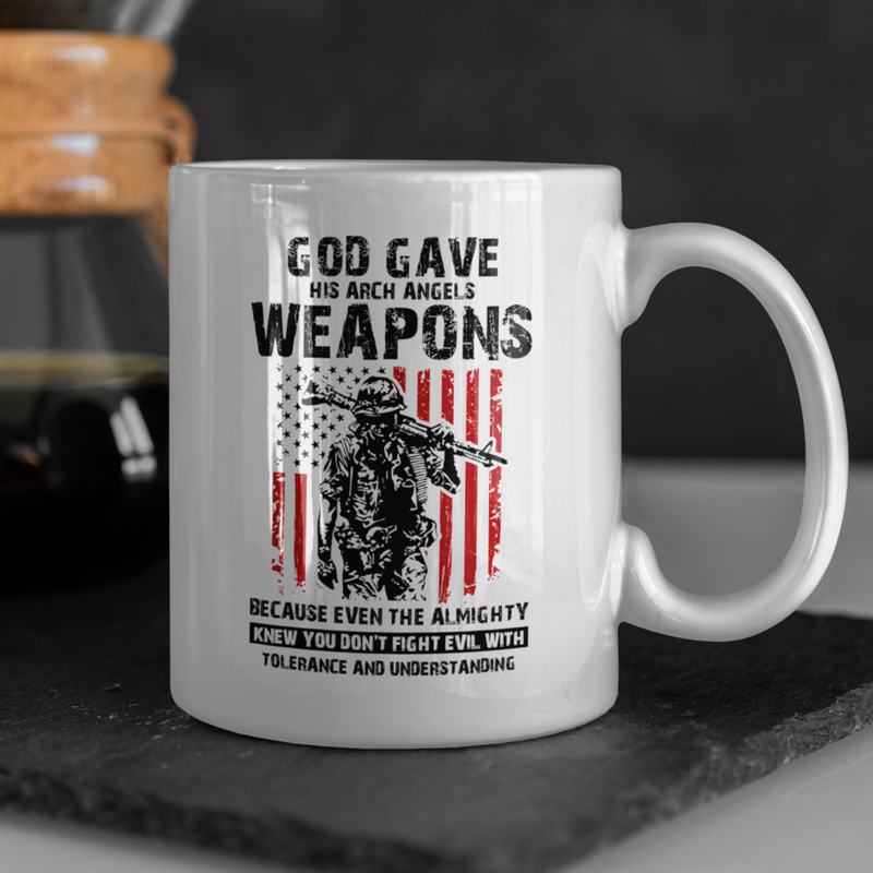 God Gave His Arch Angels Weapons Mug