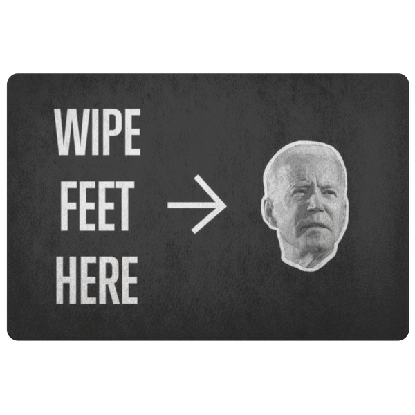 Wipe Feet Here Doormat (Joe)