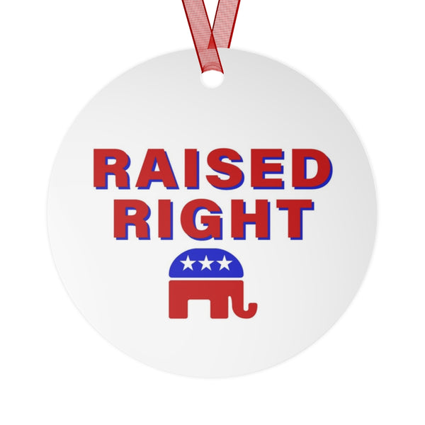 Raised Right Christmas Ornament