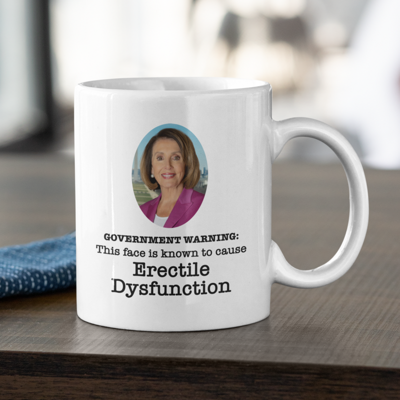Government Warning Nancy Pelosi Mug