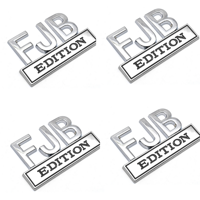4x Chrome FJB Badge