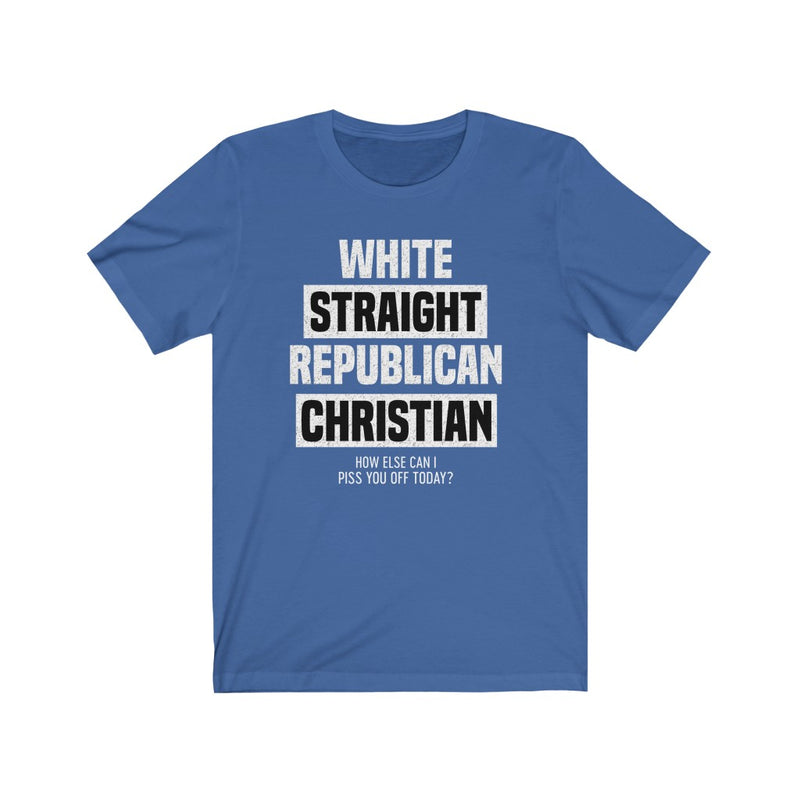 White Straight Republican Christian T Shirt