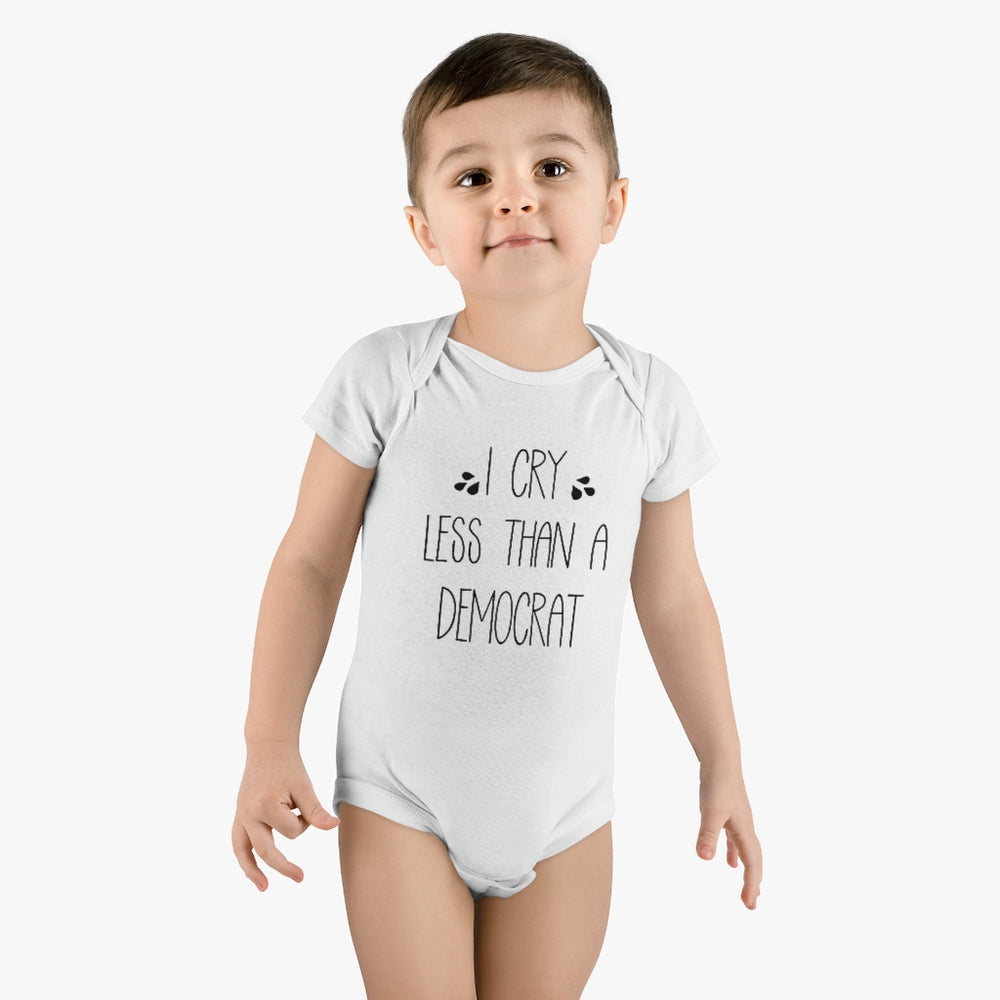I Cry Less Than A Democrat Onesie – UnitedPatriot, image size:1000x1000