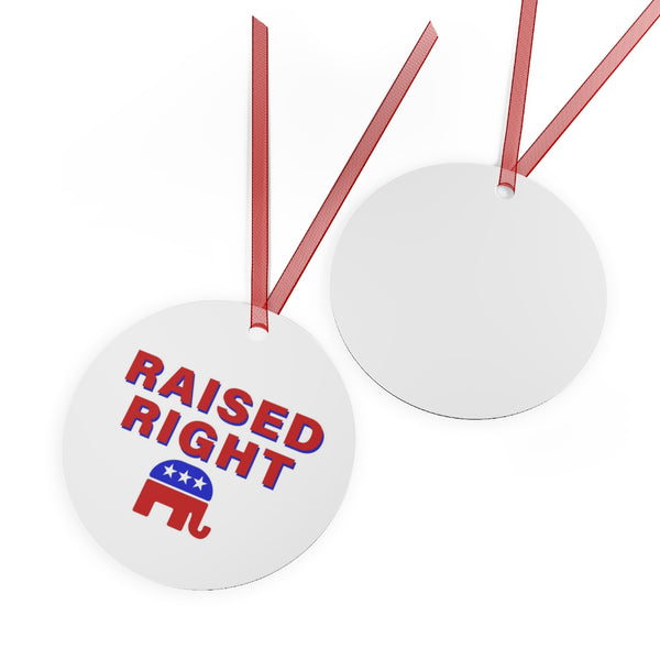 Raised Right Christmas Ornament