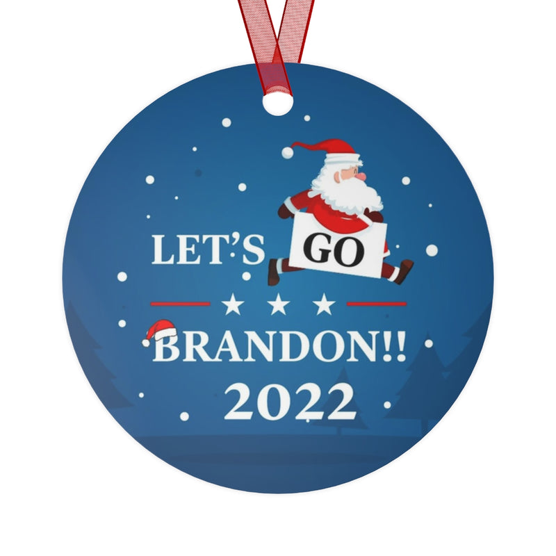 Santa Let's Go Brandon Ornament