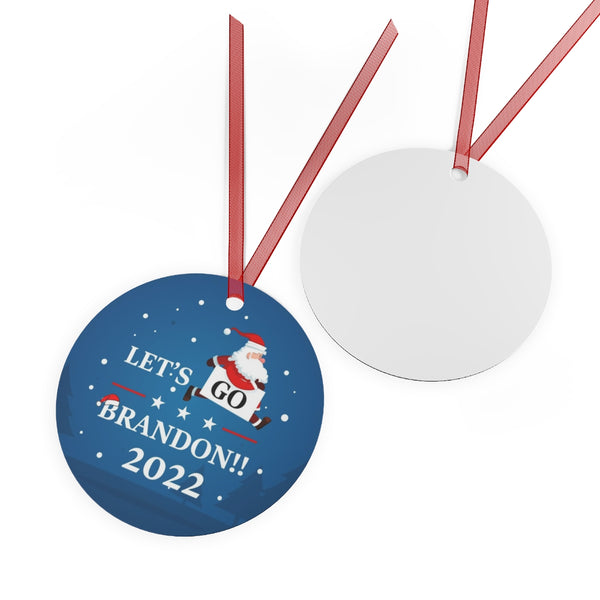 Santa Let's Go Brandon Ornament