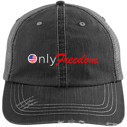 6990 Distressed Unstructured Trucker Cap