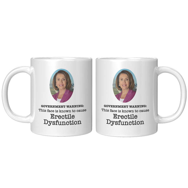 Government Warning Nancy Pelosi Mug