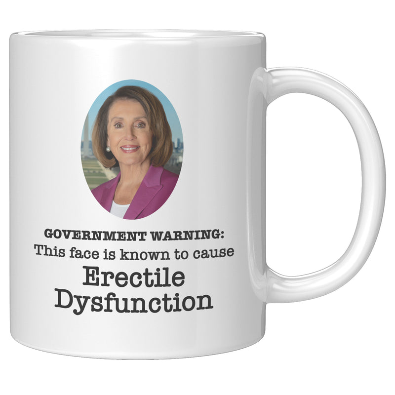 Government Warning Nancy Pelosi Mug